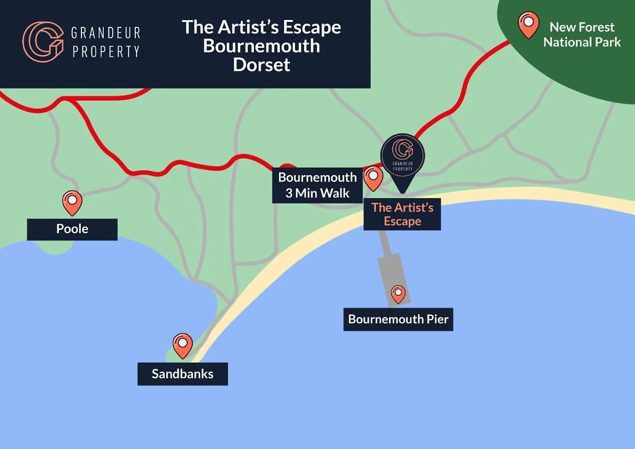 The Artist'S Escape By Grandeur Property Apartment Bournemouth
